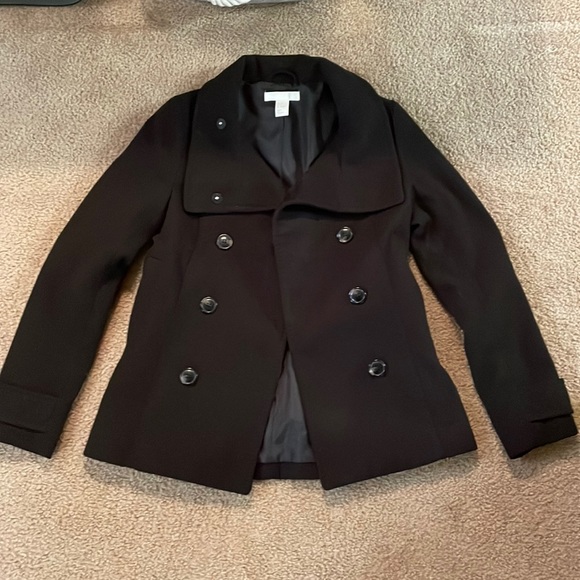 H&M Jackets & Blazers - H&M women black pea coat. Size 4